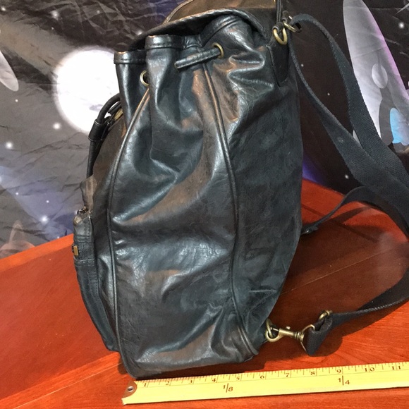 Cascade Falls Tandem black leather backpack - Picture 7 of 16